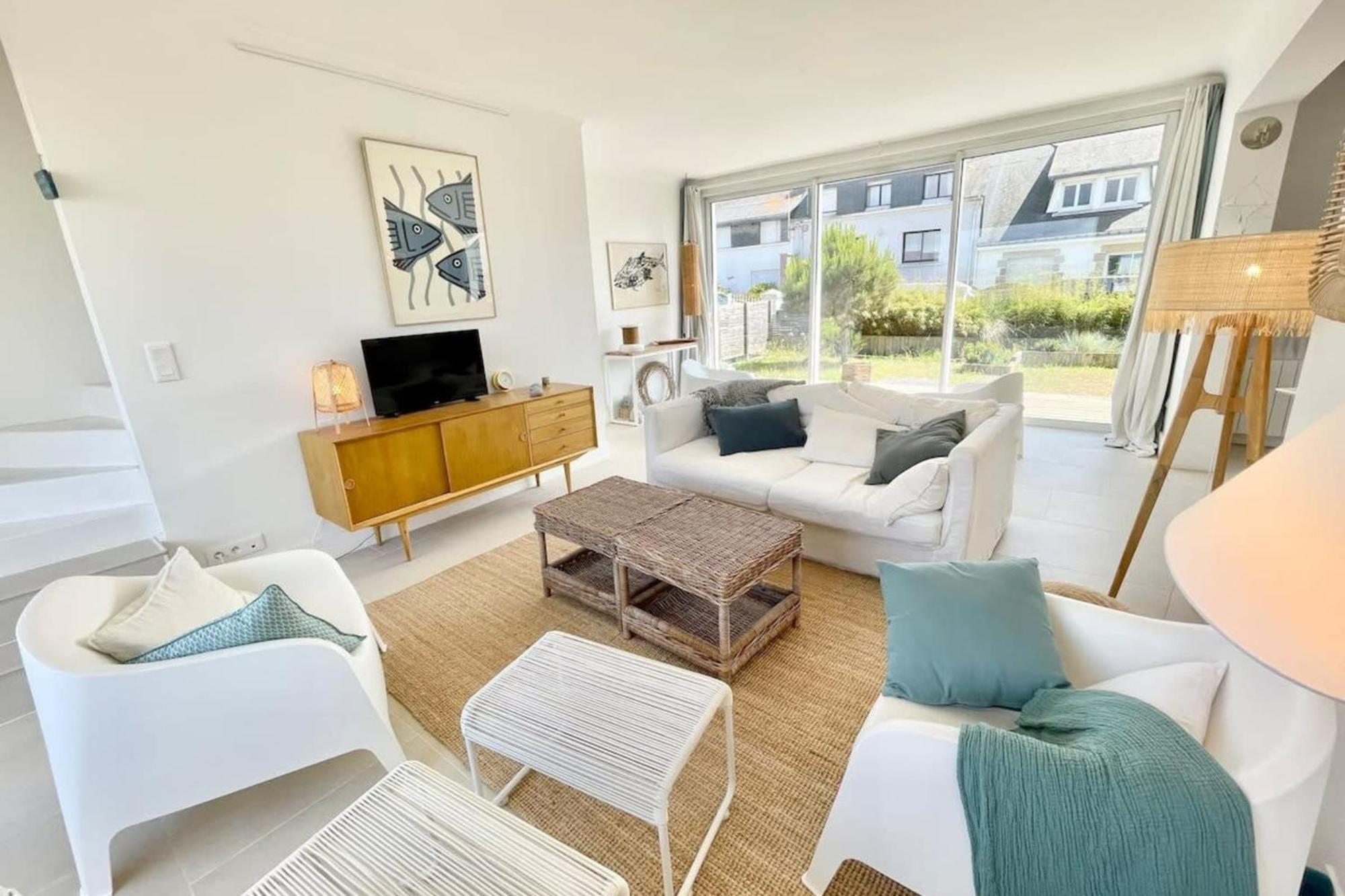 Maison Ultra Coconning Jardin Face Aux Plages Ploemeur Buitenkant foto